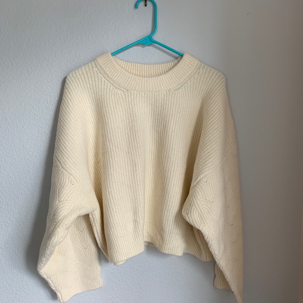 Topshop Cable Knit Sweater Sz L
